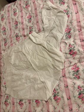Old Navy White High-Rise Wide-Leg Pants
